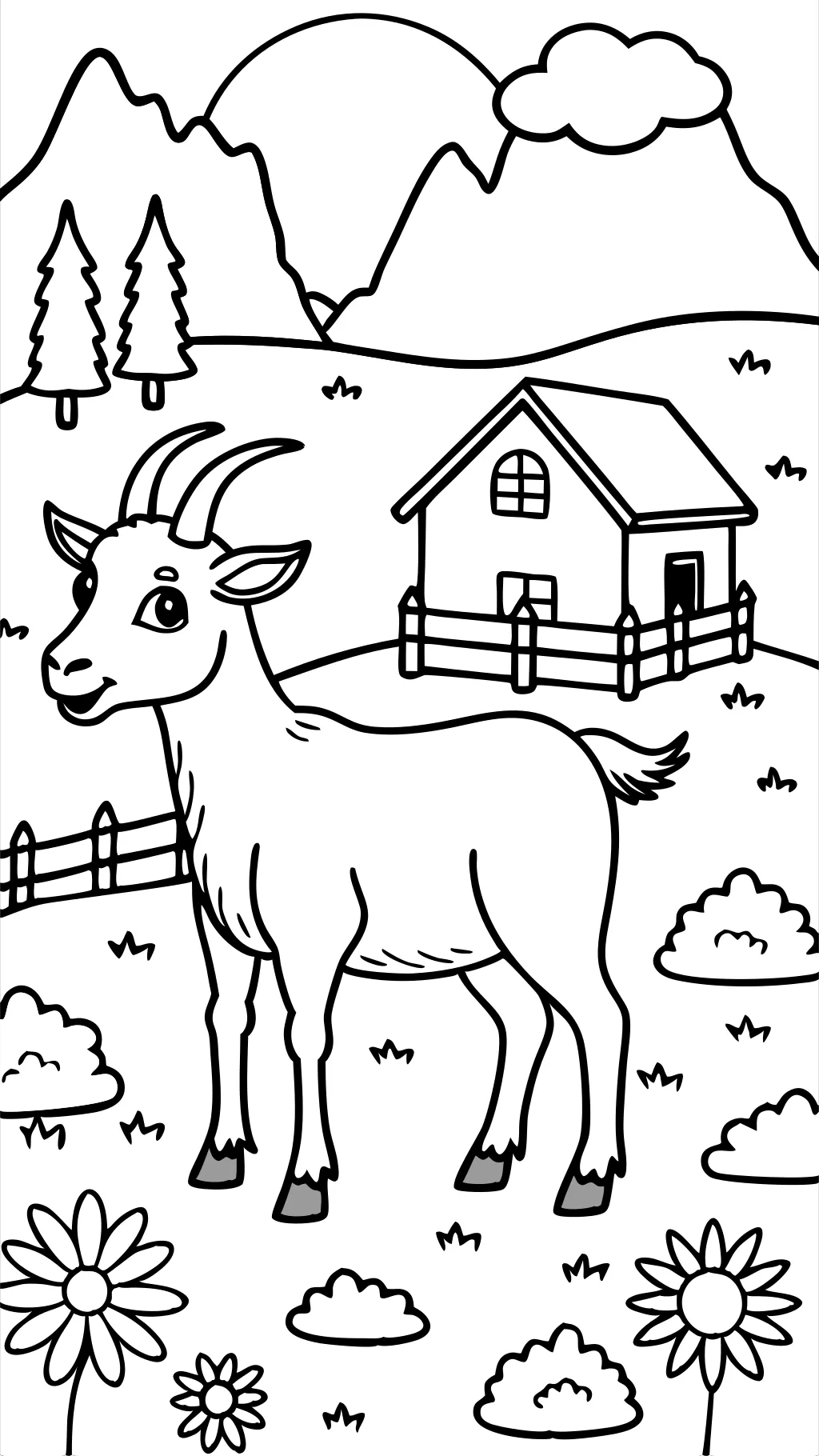 goat coloring pages